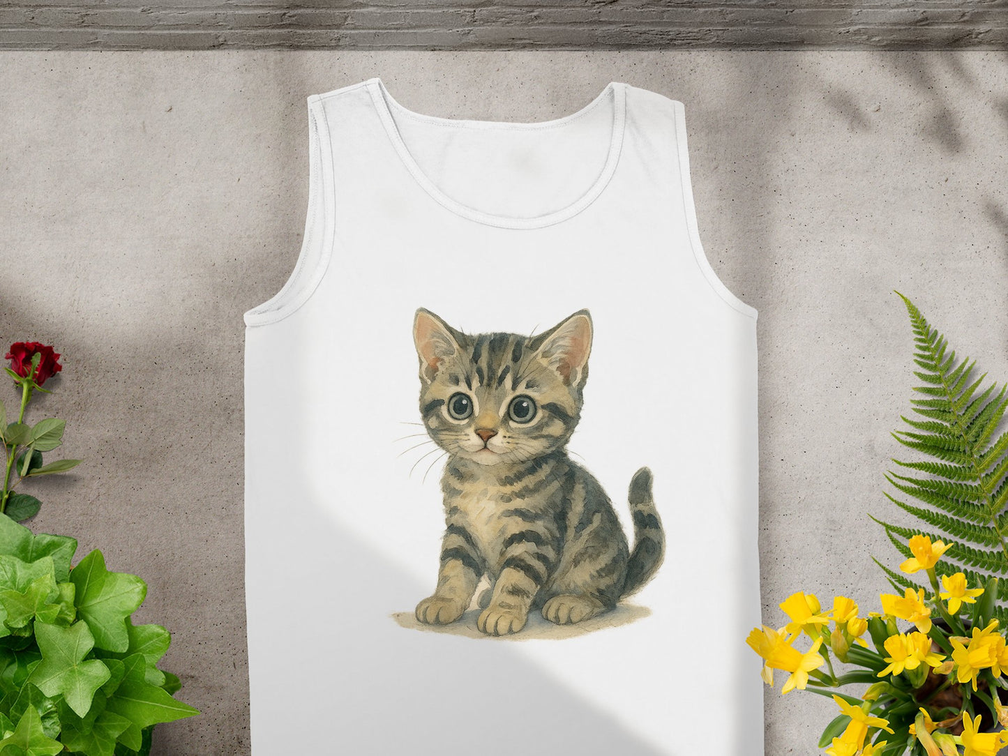 Cute Kitten Print Sleeveless Top for Cat Lovers product type