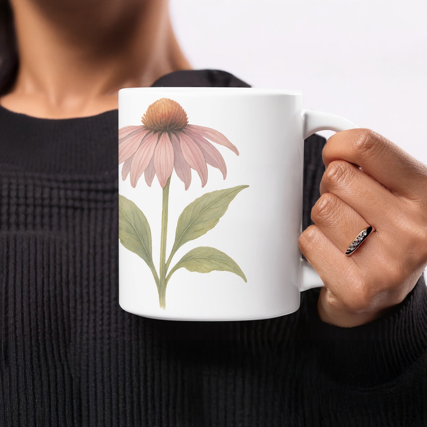 Floral Illustration Coffee Mug for Home or Office product