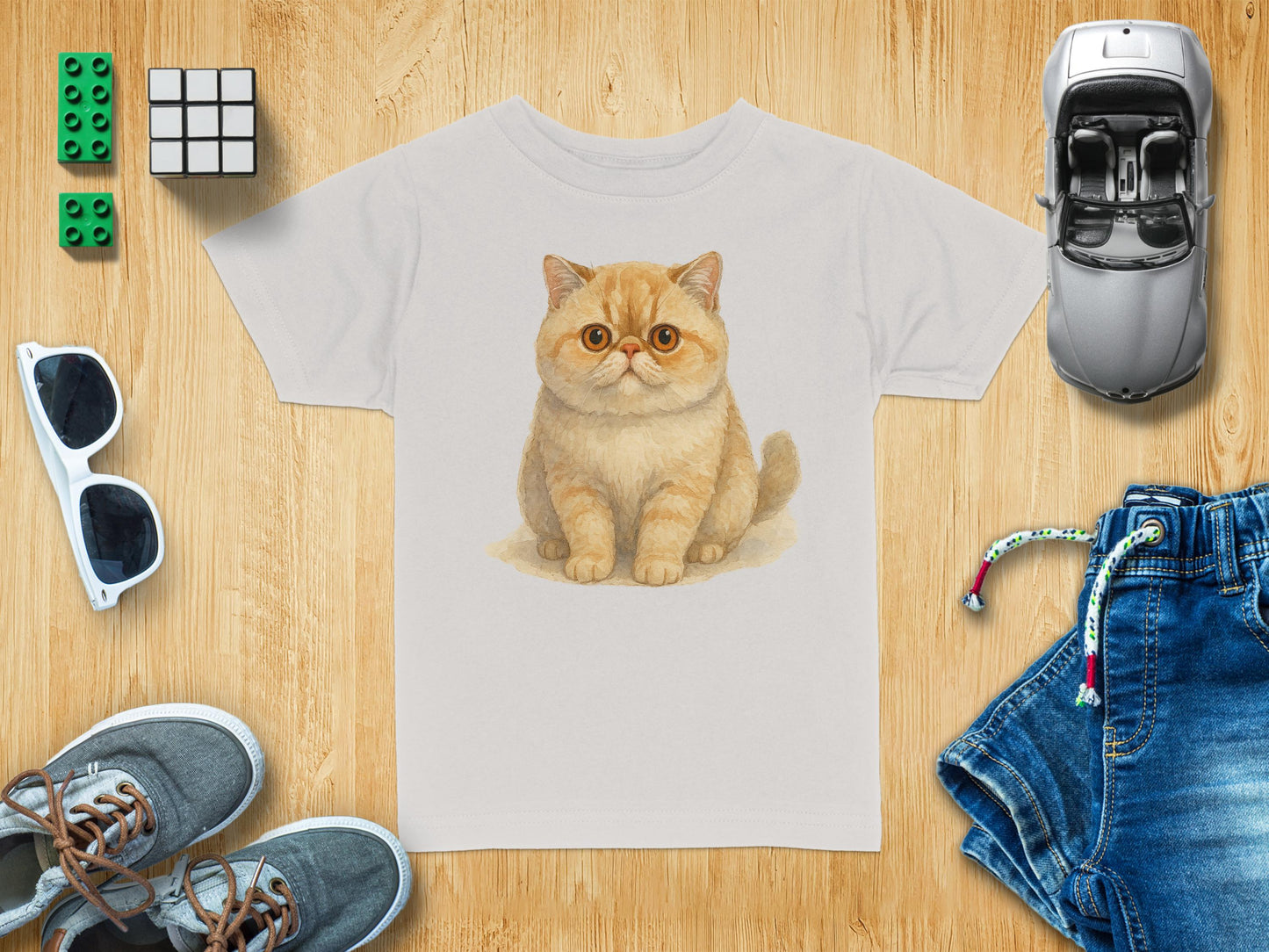 Cute Cat Graphic Printed White T-shirt kids unisex product