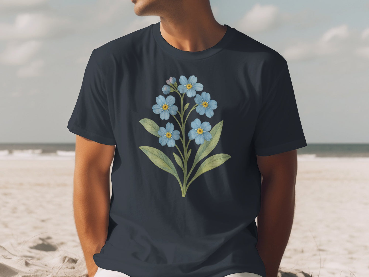 Stylish Floral Graphic Tee Unisex Fashionable T-shirt product