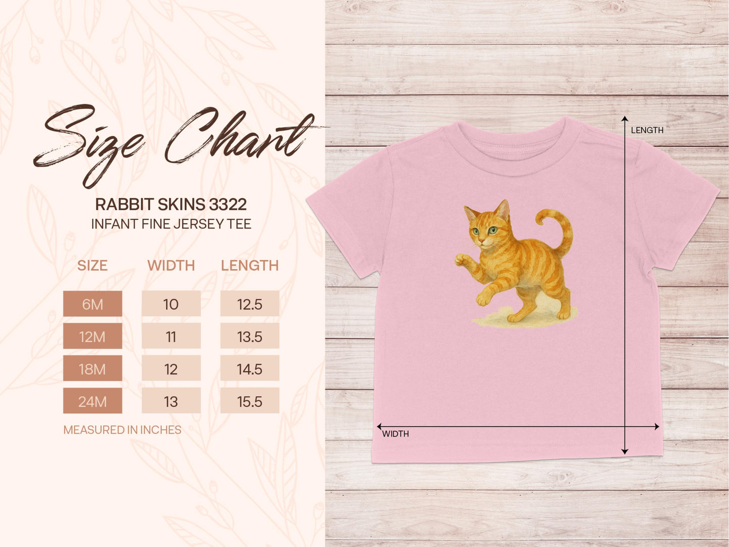 Cute Orange Cat Illustration Infant Tee product
