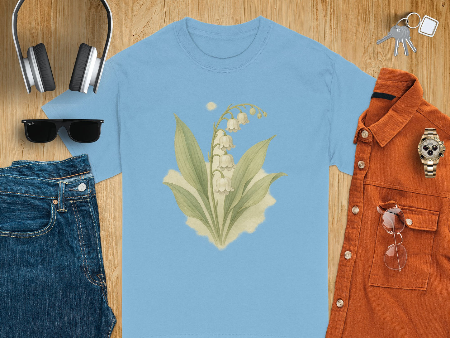 Lily of the Valley Art Graphic T-shirt product