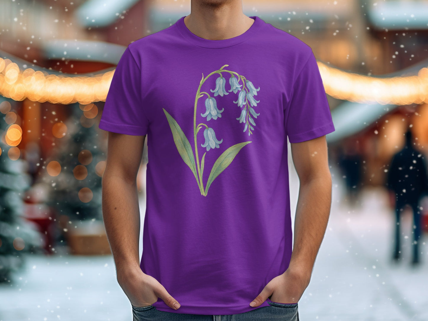Purple Shirt with Delicate Floral Design product type