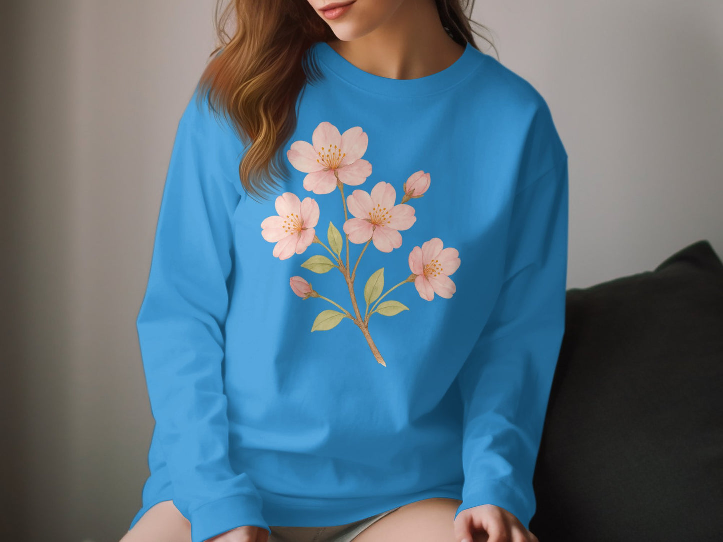 Blooming Cherry Blossom Long Sleeve Shirt product