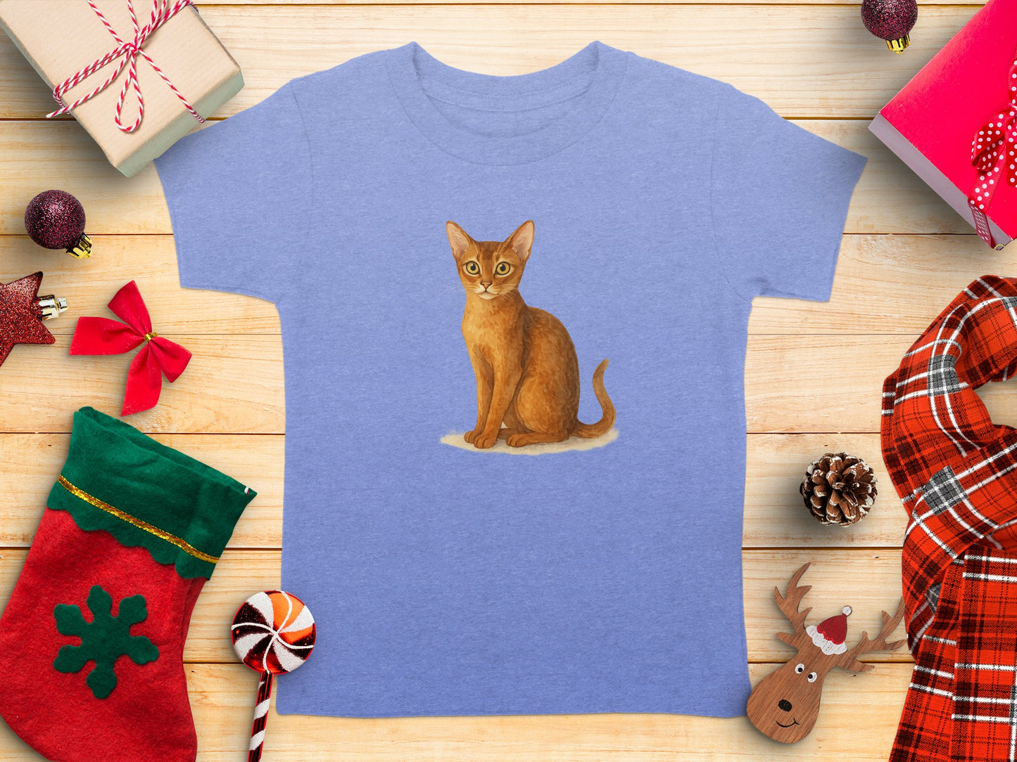 Cute Cat Illustration on Youth Shirt product