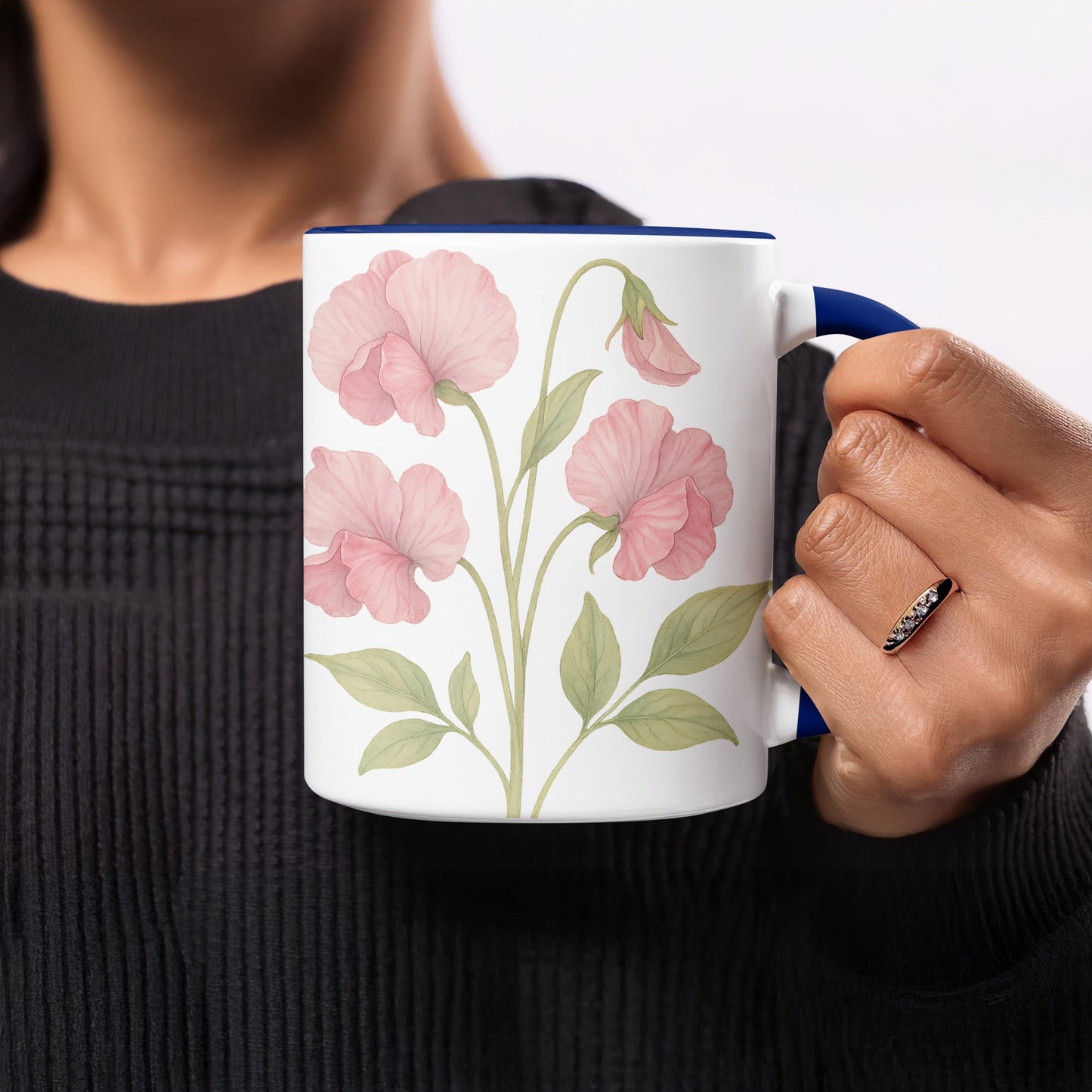 Floral Design Coffee Mug with Handle product type