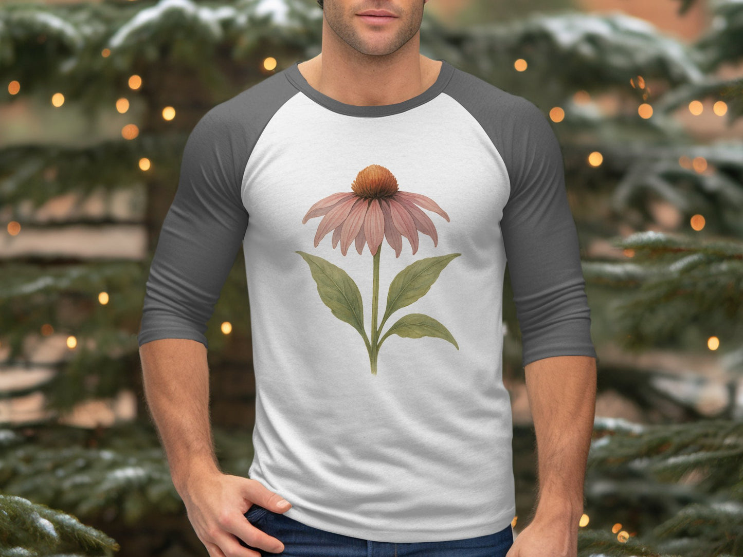 Botanical Art Design Long Sleeve Shirt product