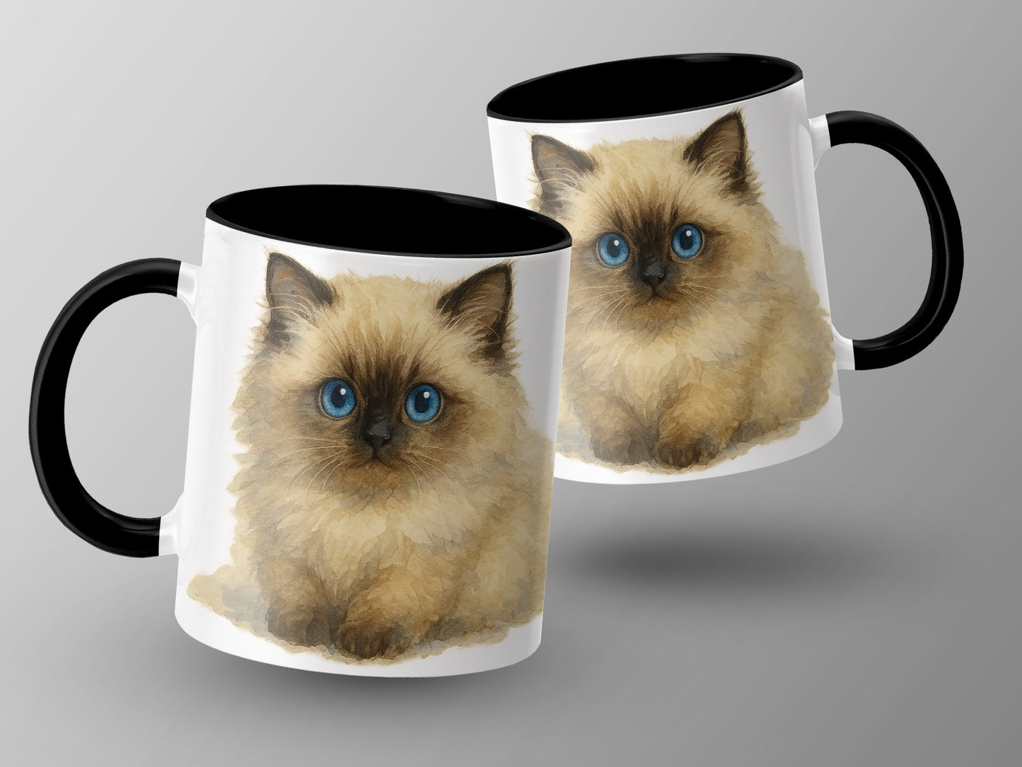 Cute Fluffy Kitten Design Coffee Mug Product