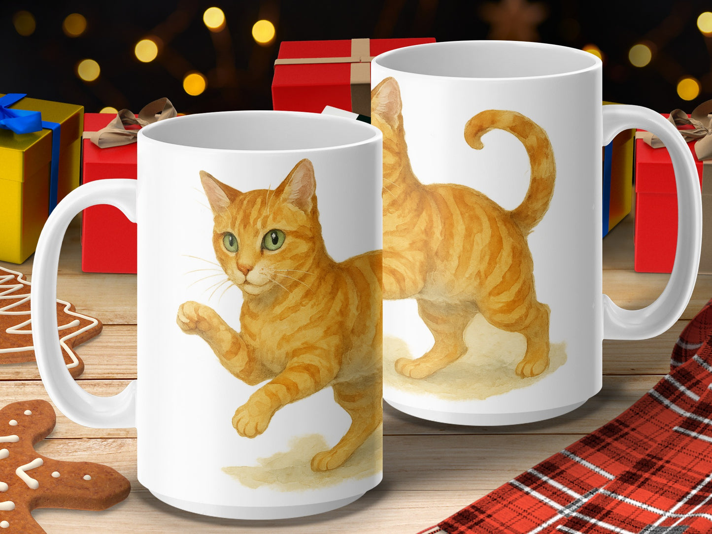 Charming Cat Art Coffee Mug Ideal For Cat Lovers product