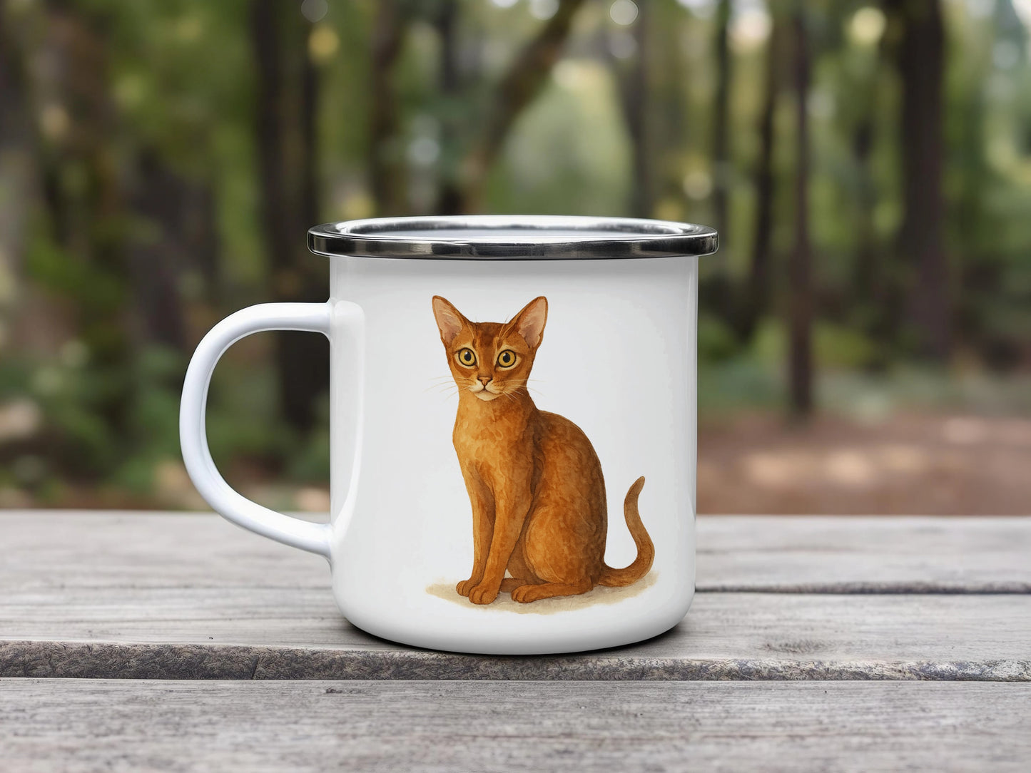 Cute Abyssinian Cat Art Print Camping Mug product