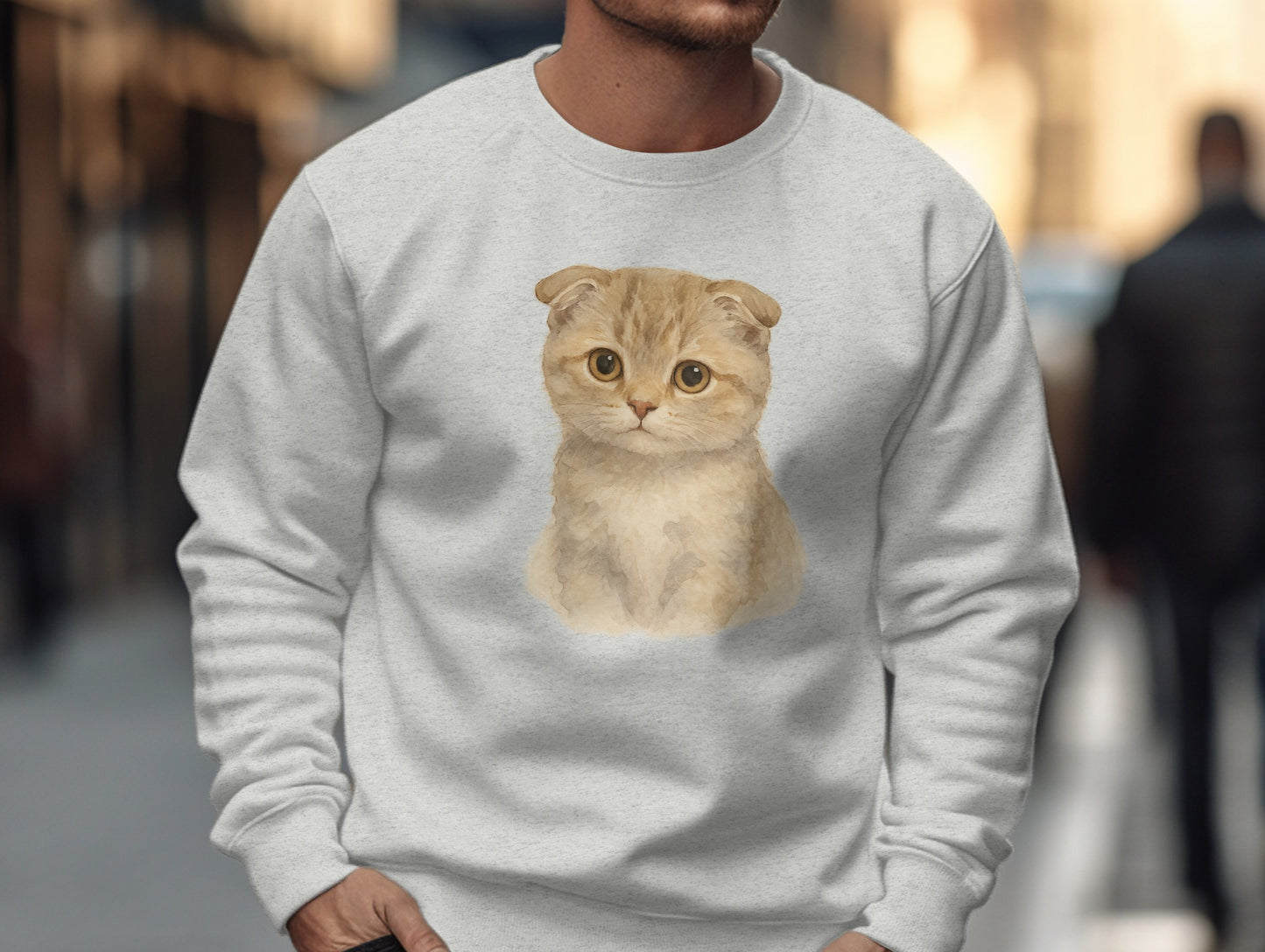 Adorable Kitten Printed Long Sleeve Top product