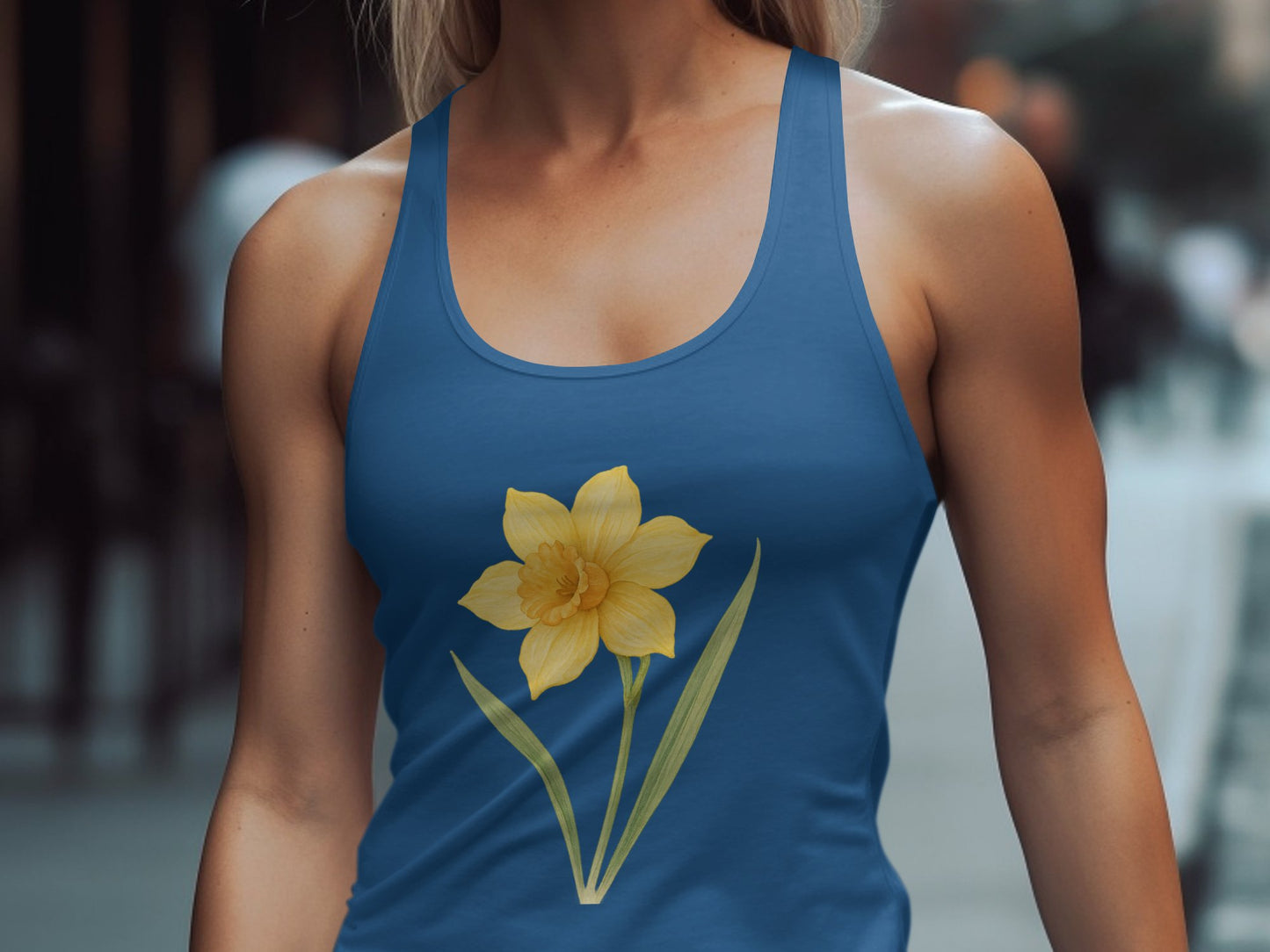 Daffodil Flower Print Women's Tank Top product type