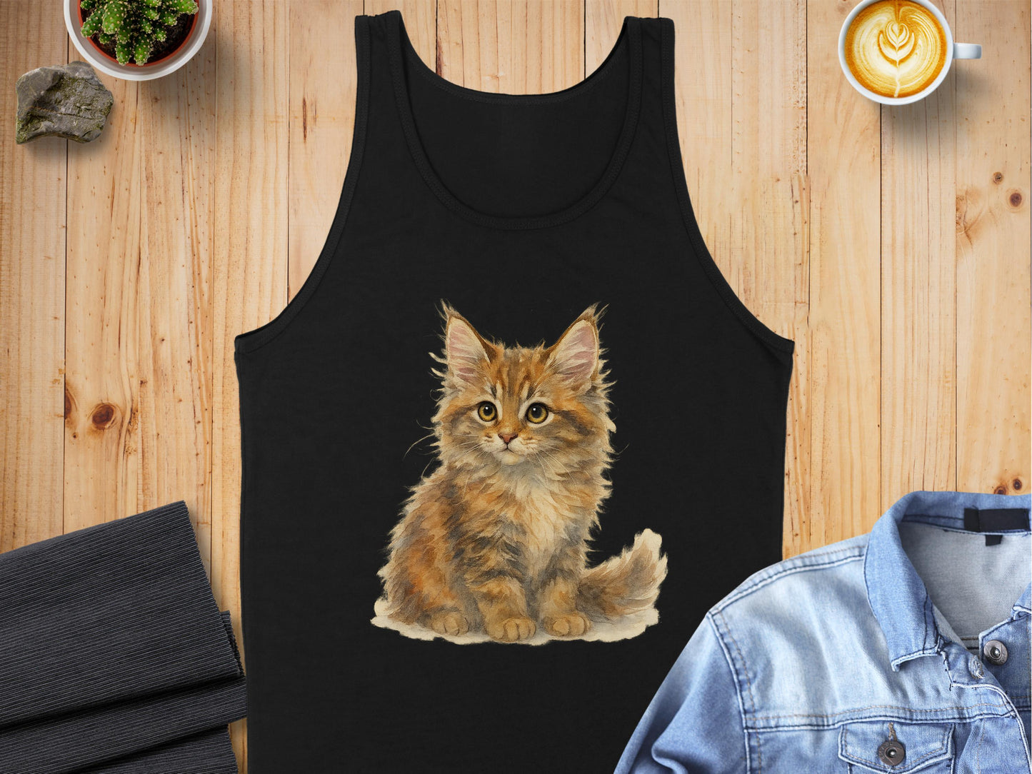 Adorable Kitten Design on Comfortable Tank Top product
