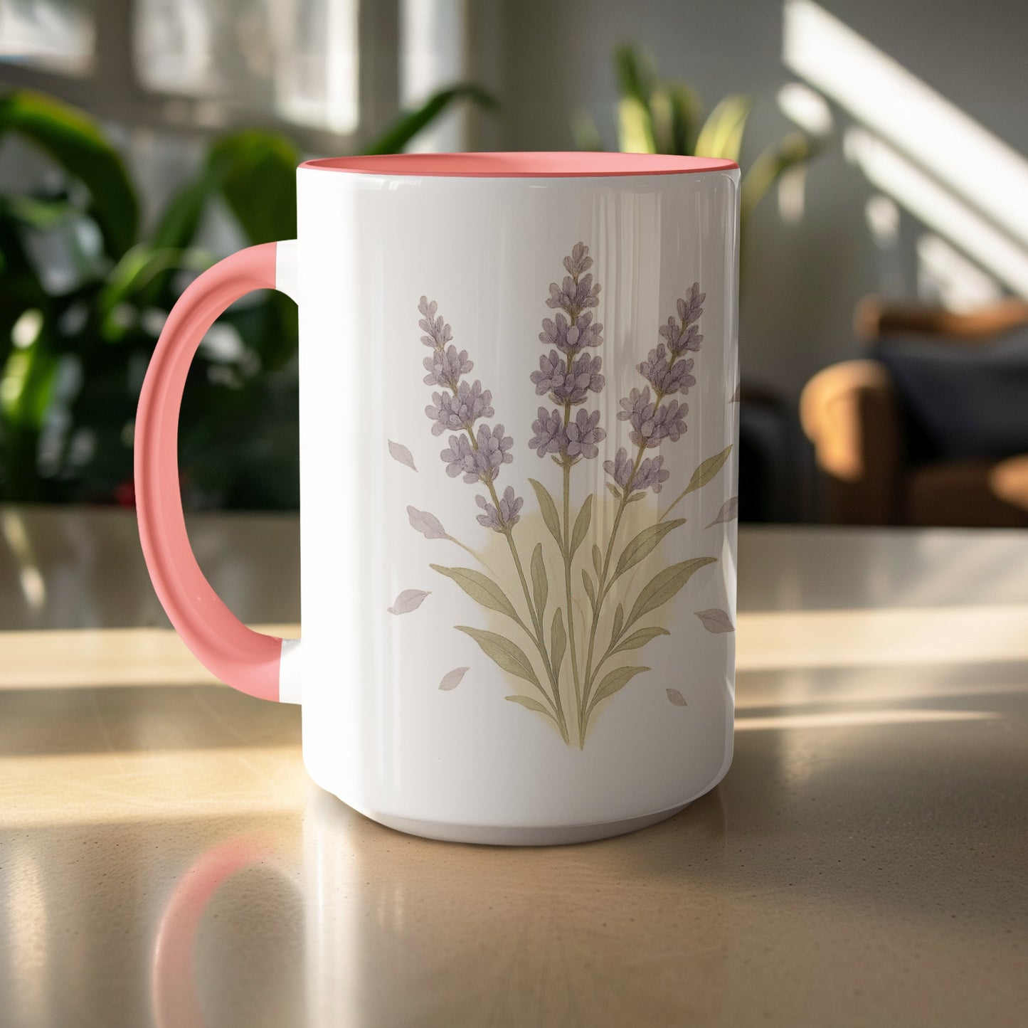 Beautiful Lavender Design Large Ceramic Mug product type