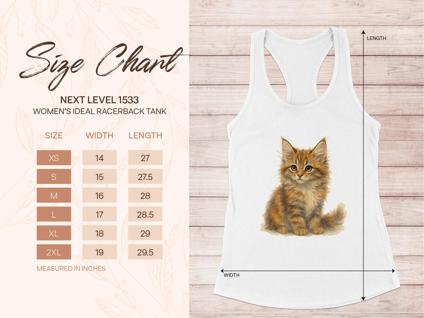 Cute Kitten Print Women's Ideal Racerback Tank product