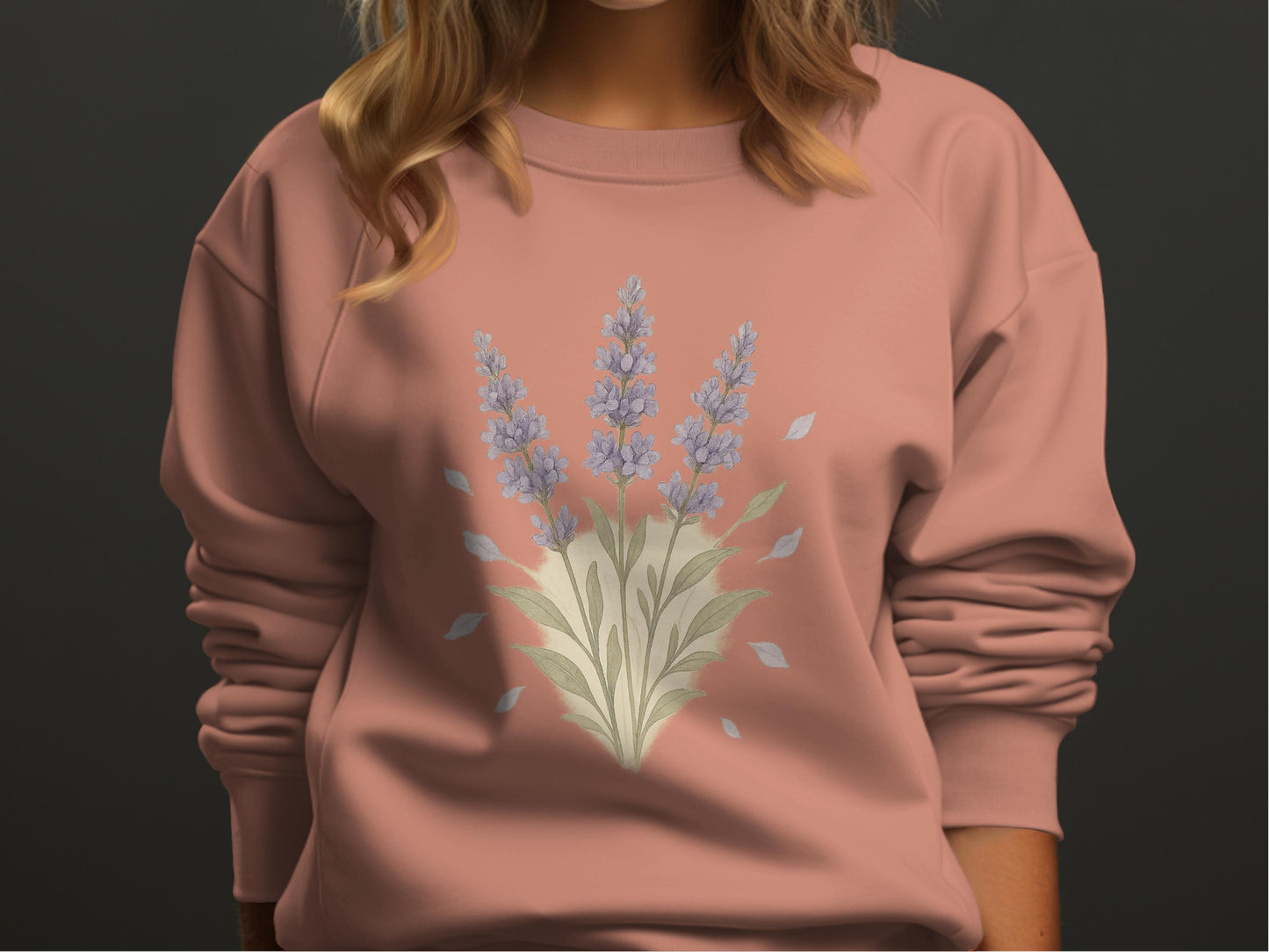Lavender Flower Graphic Sweatshirt product