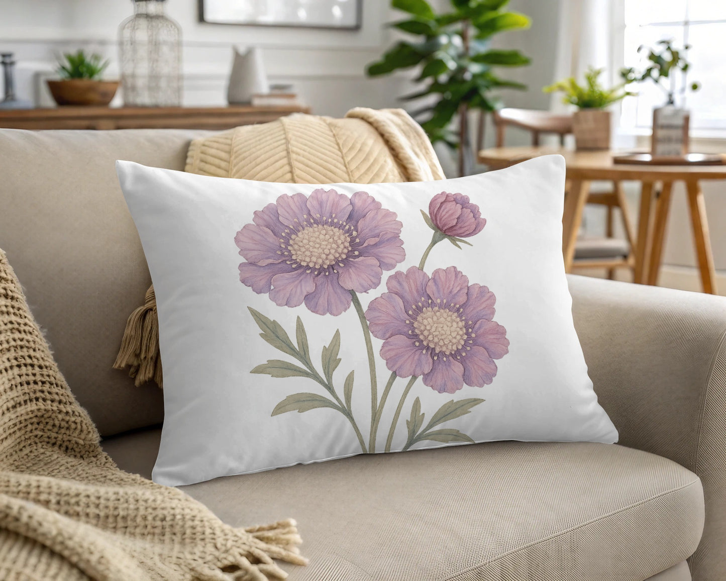 Decorative Cushion with Pink Floral Design product type