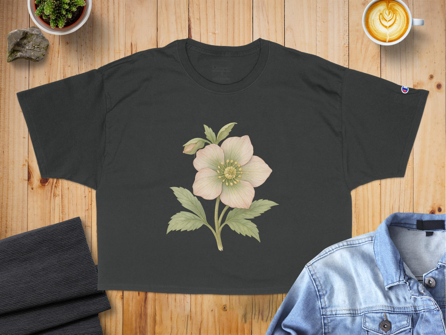 Floral Graphic Tee Short Sleeve Crop Top product