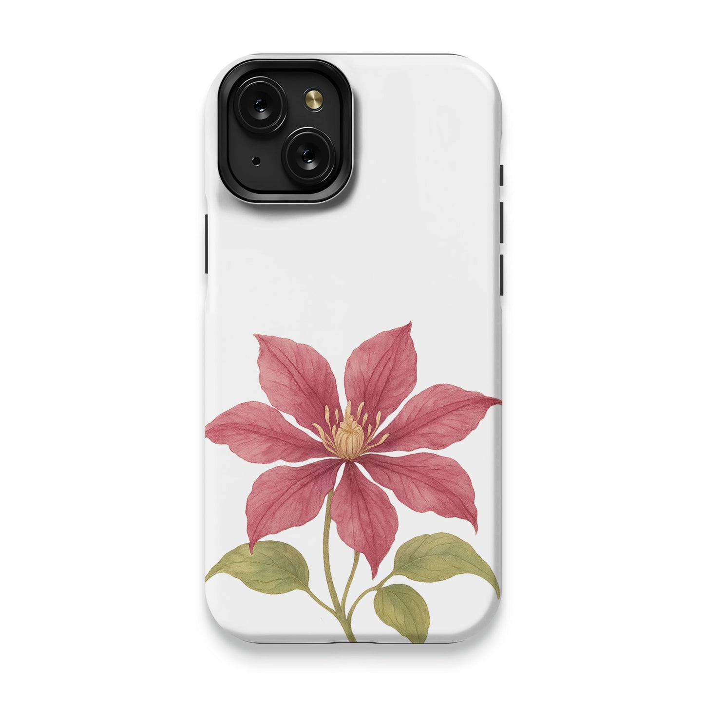 Elegant Floral Design Protective Phone Case product type