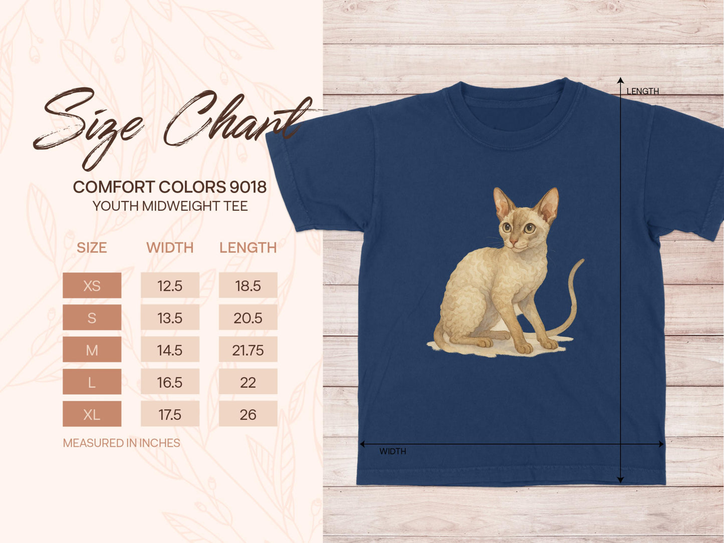 Cat Printed Youth Midweight T-Shirt product