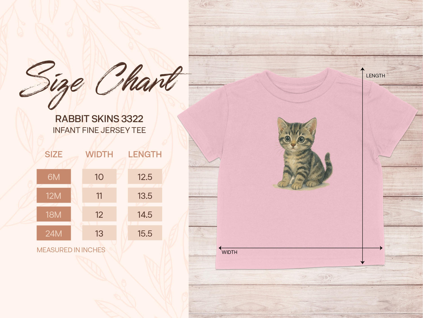 Cute Kitten Infant Fine Jersey Tee shirt product type