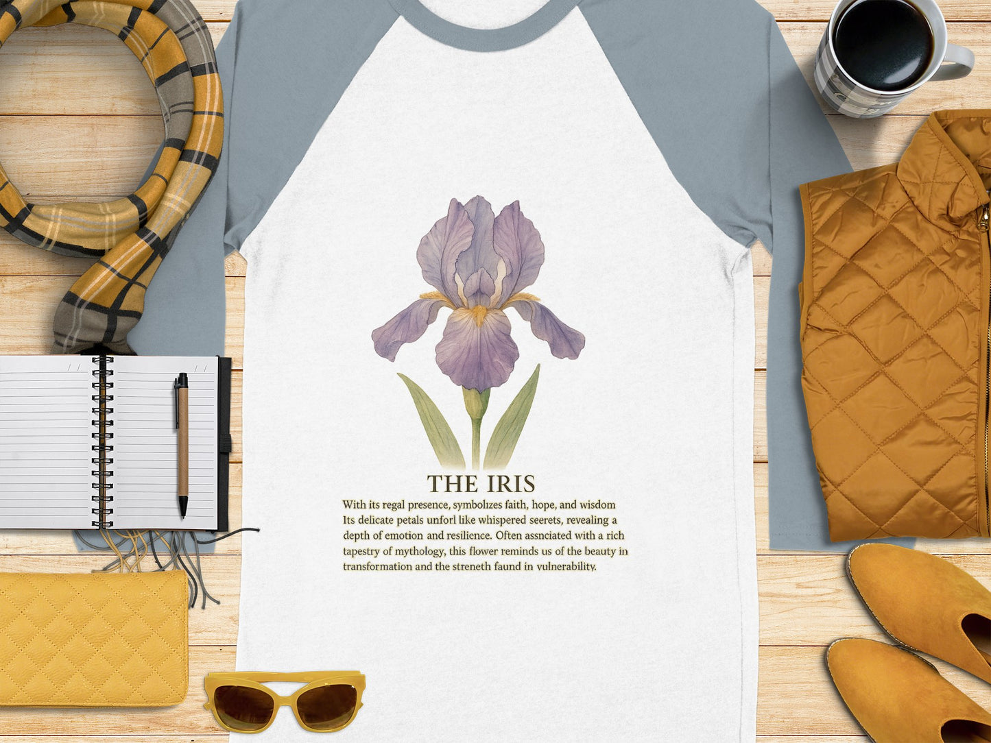 The Iris Floral Print Unisex Shirt Casual Wear product