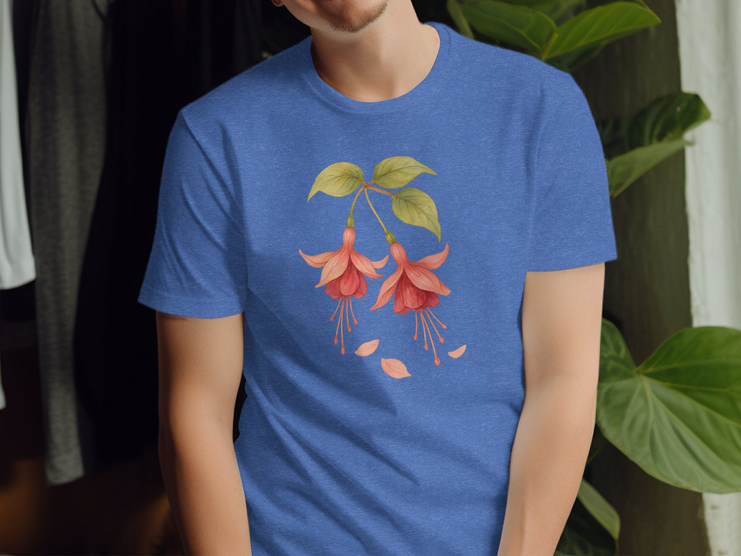 Beautiful Light Blue Graphic T-Shirt with Floral product