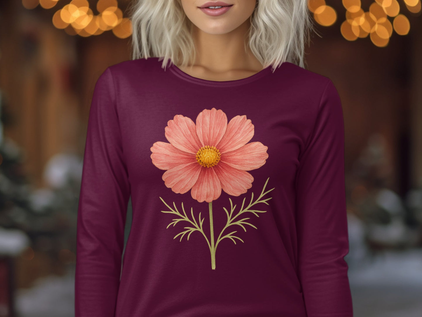 Floral Graphic Long Sleeve Shirt product
