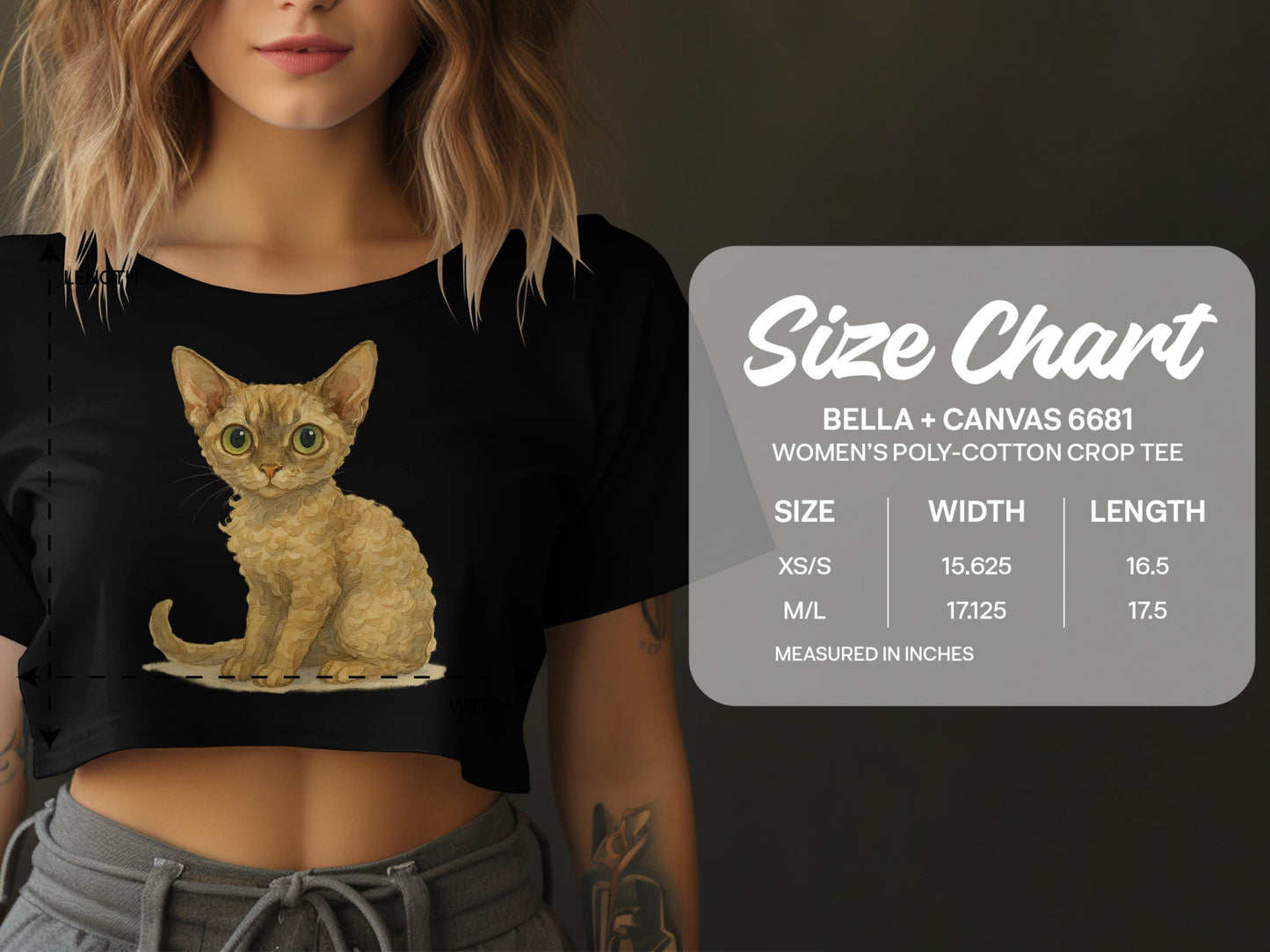 Adorable Cat Graphic Women's Crop Tee product