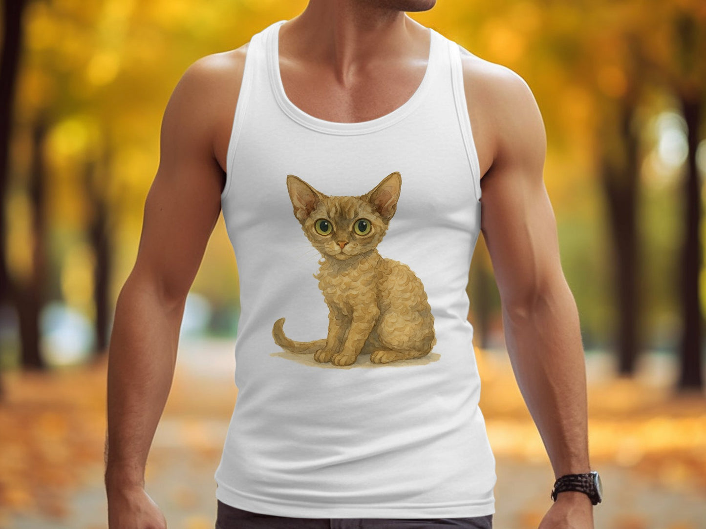 Adorable Kitten Printed Sleeveless Tank Top product