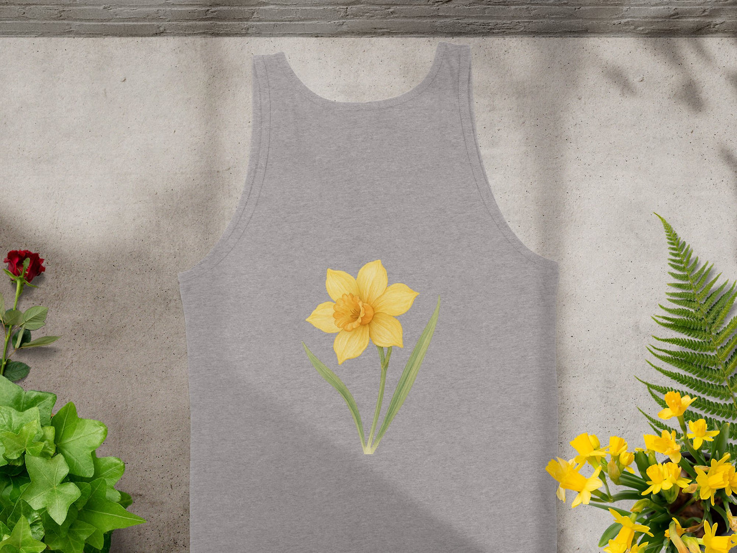 Beautiful Yellow Daffodil Tank Top Comfortable Product