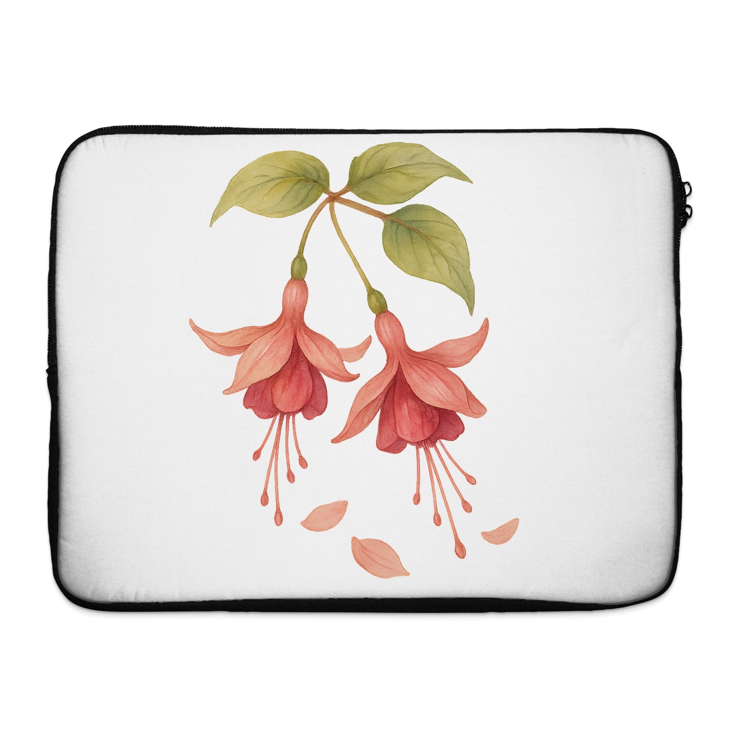 Beautiful Floral Design Fuchsia Printed Laptop Sleeve product