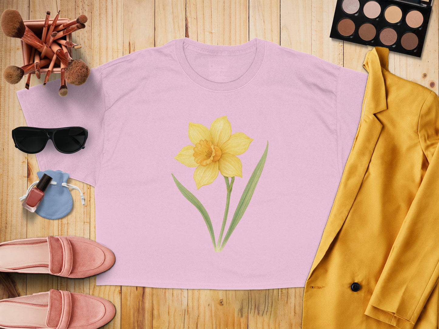 Yellow Daffodil Graphic Design Women's Shirt product