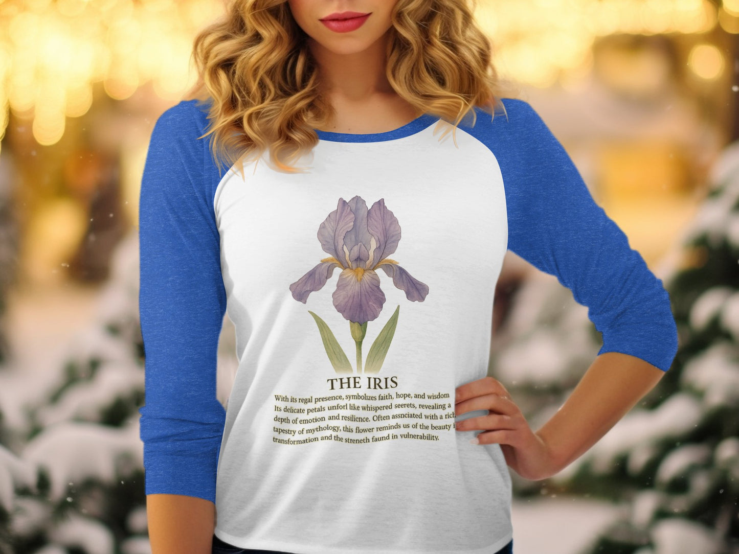 Inspirational Iris Flower Design Women's Shirt product