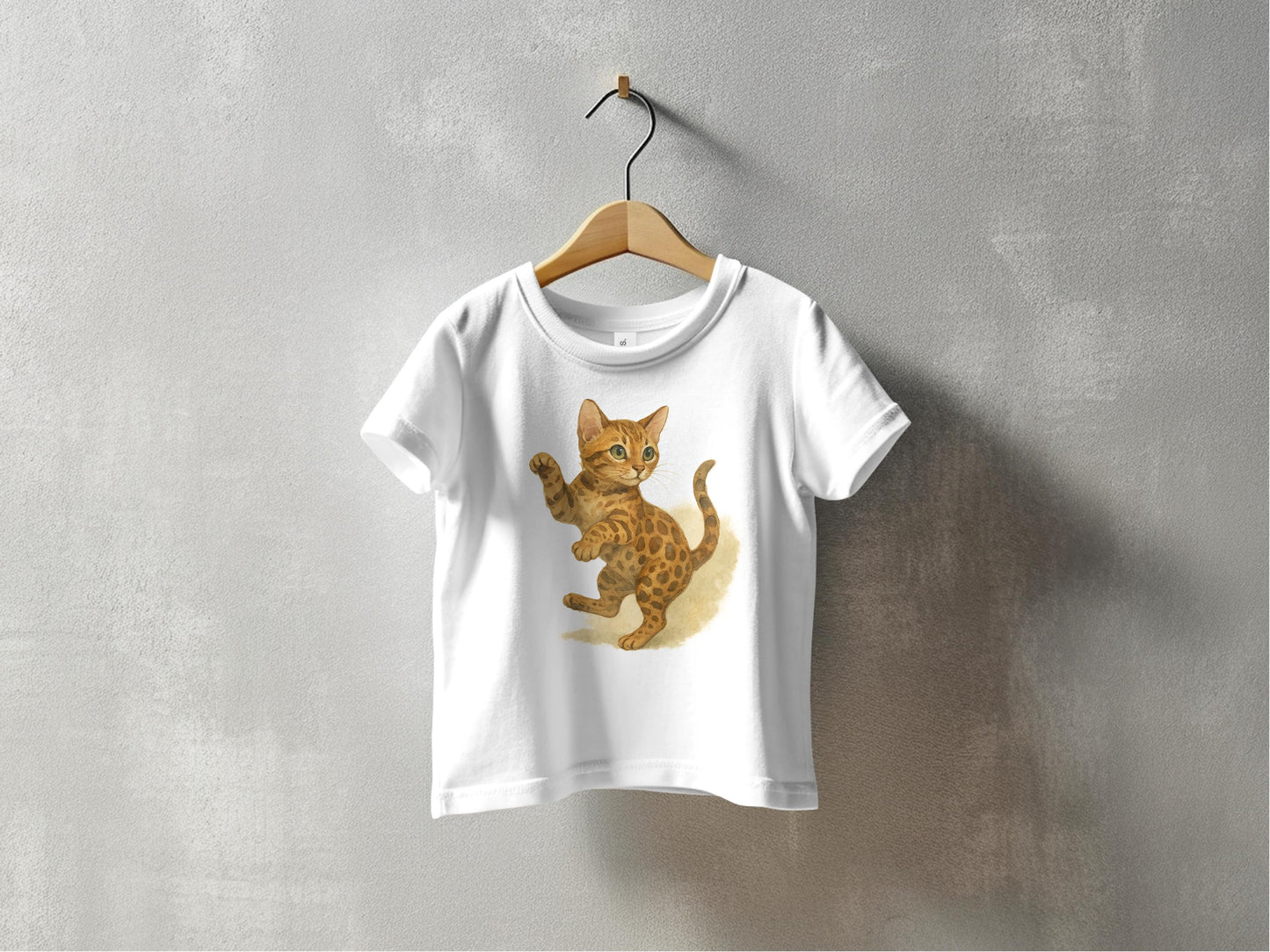 Adorable Playful Kitten Graphic Casual T-shirt product