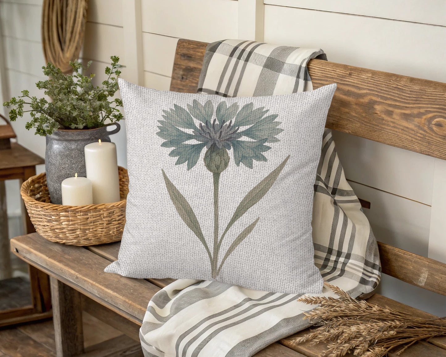 Decorative Throw Pillow with Floral Design product type