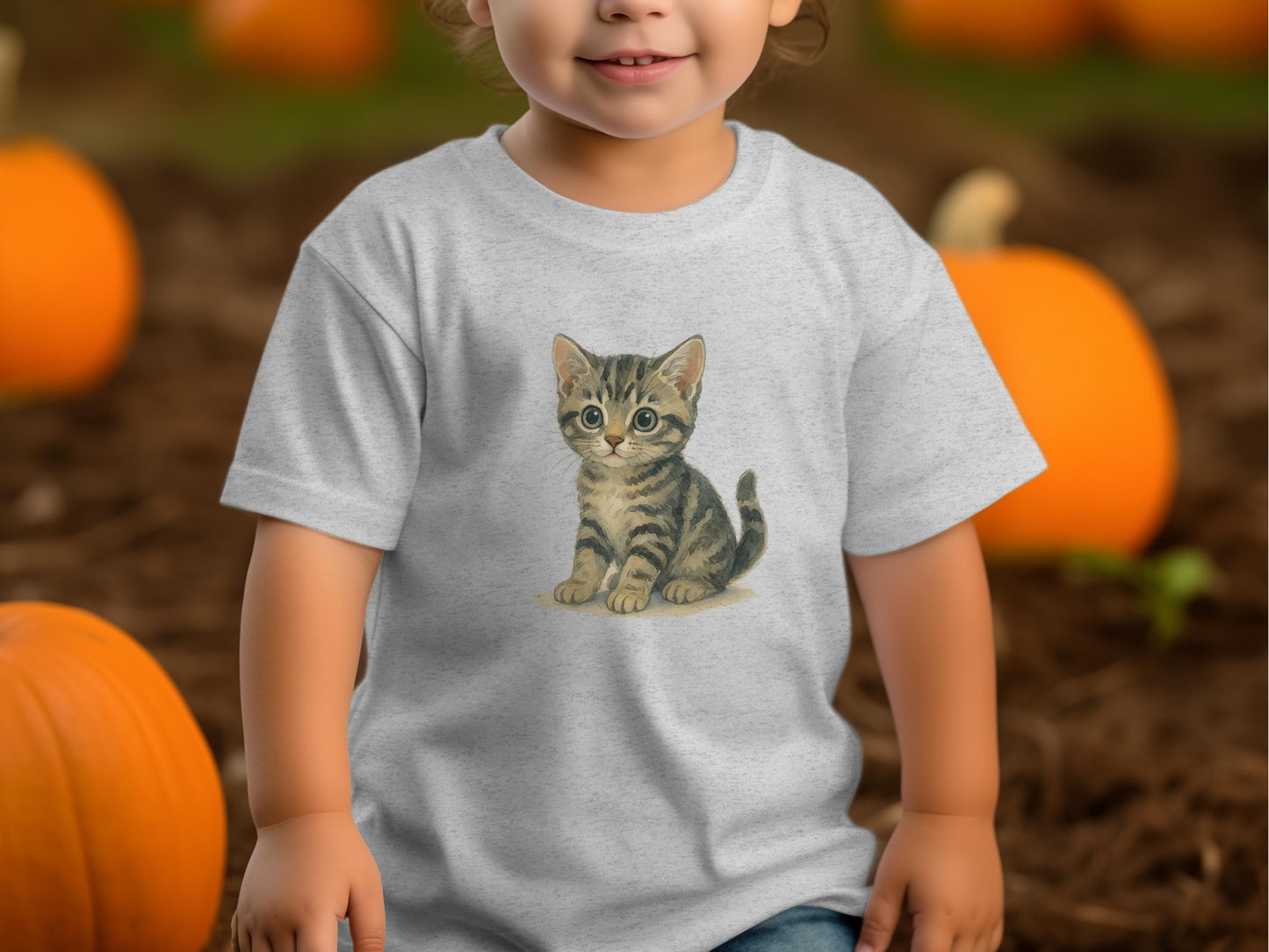 Adorable Kitten Design on Kids T-Shirt product type
