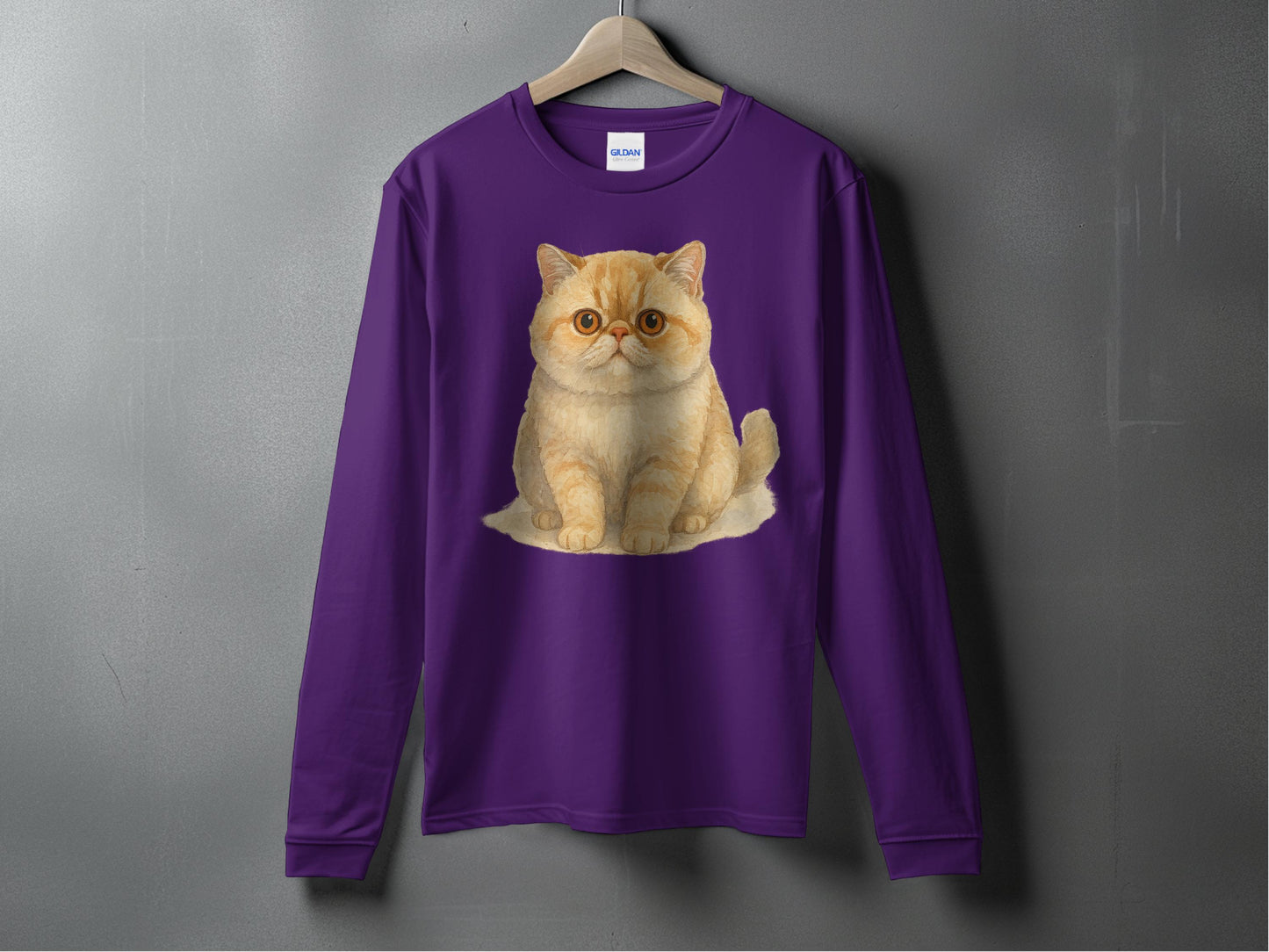 Cute Cat Print Long Sleeve Shirt product