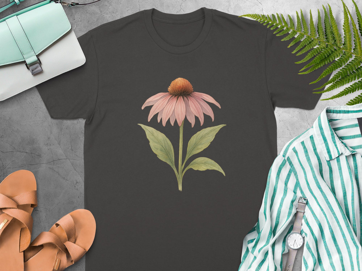 Floral Graphic Tee Trendy Casual T-Shirt Product Type