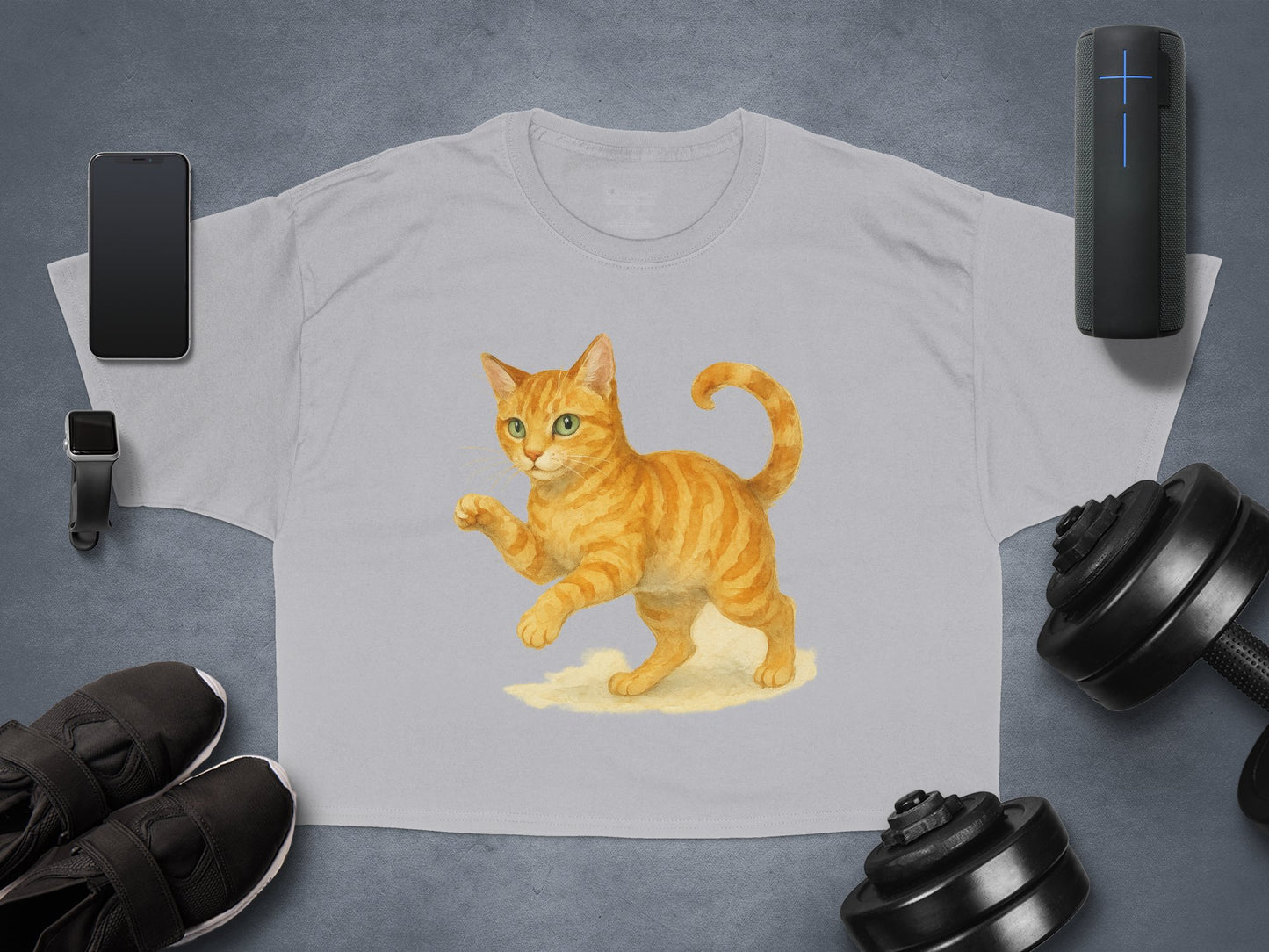Cute Orange Cat Graphic Design T-Shirt product