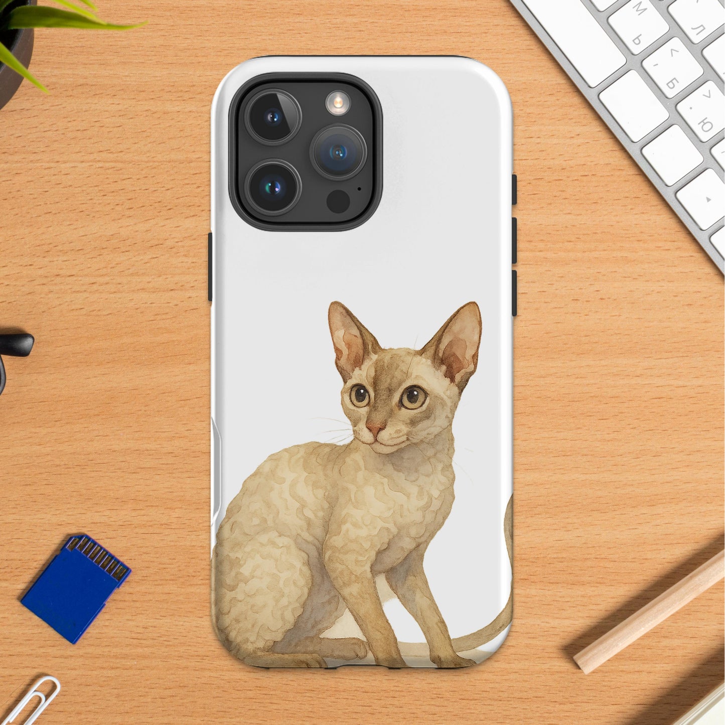 Artistic Cat Design Phone Case Stylish Product