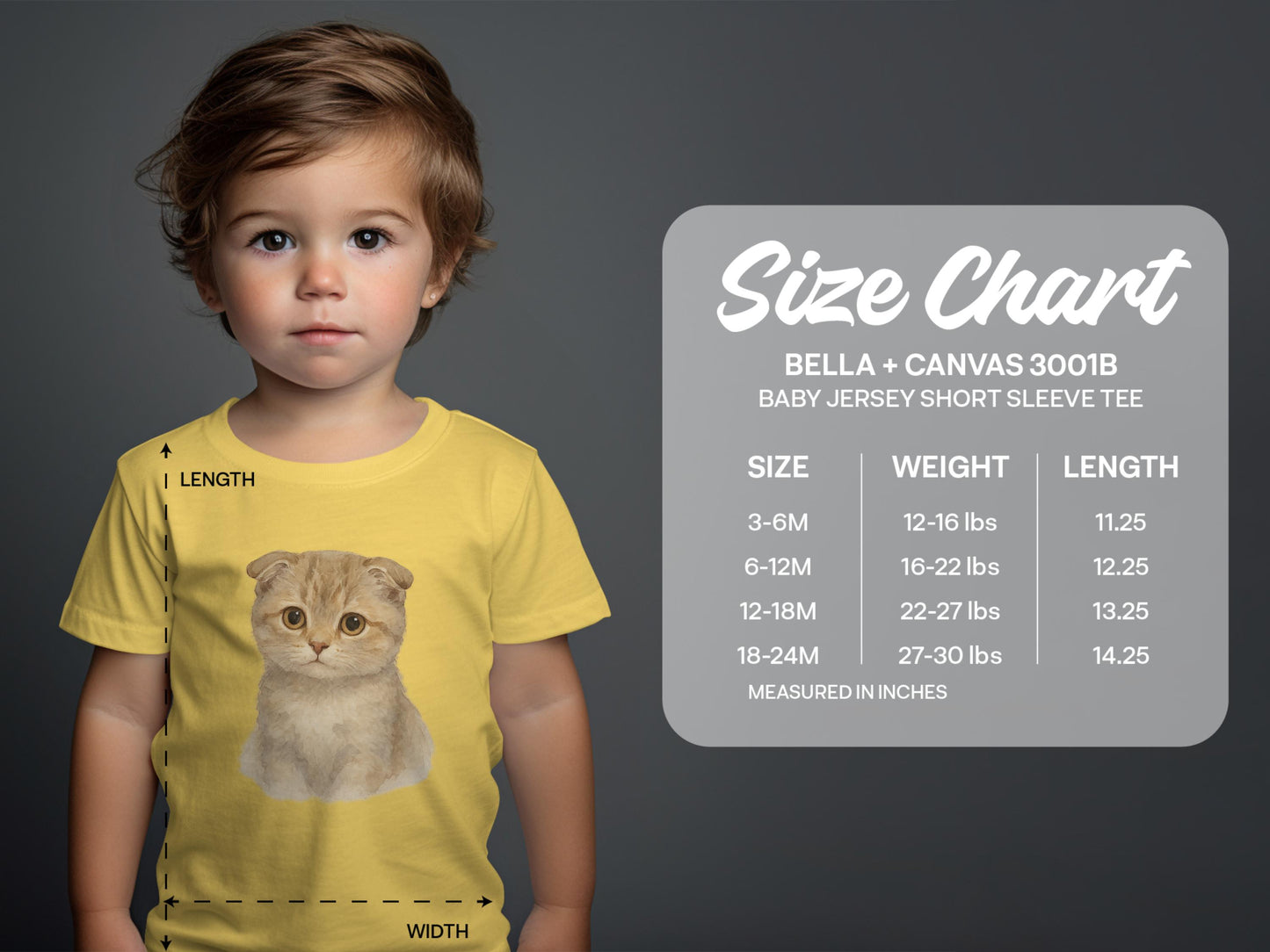 Cute Toddler Tee with Adorable Kitten Graphic product type