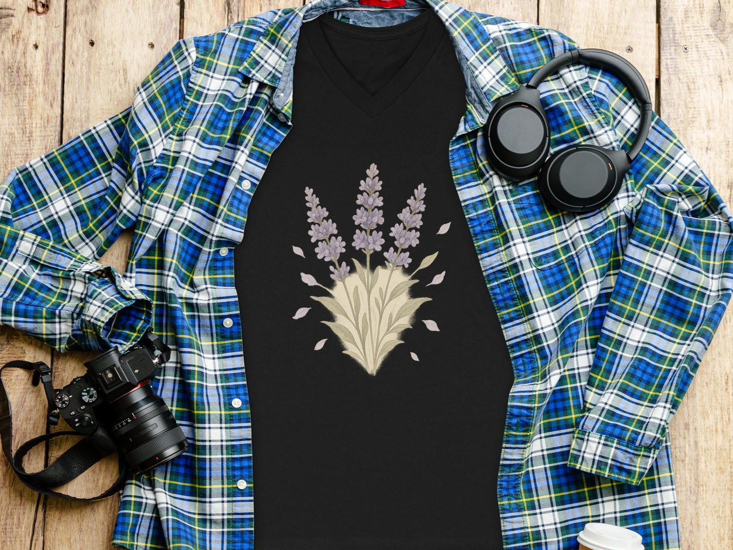 Lavender Bouquet Graphic Design T-Shirt Product