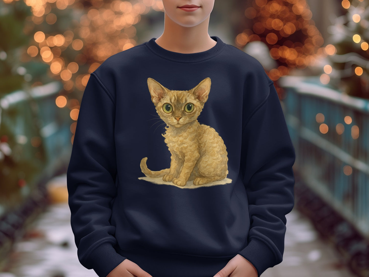 Cute Kitten Design Perfect Christmas Gift Sweatshirt Product