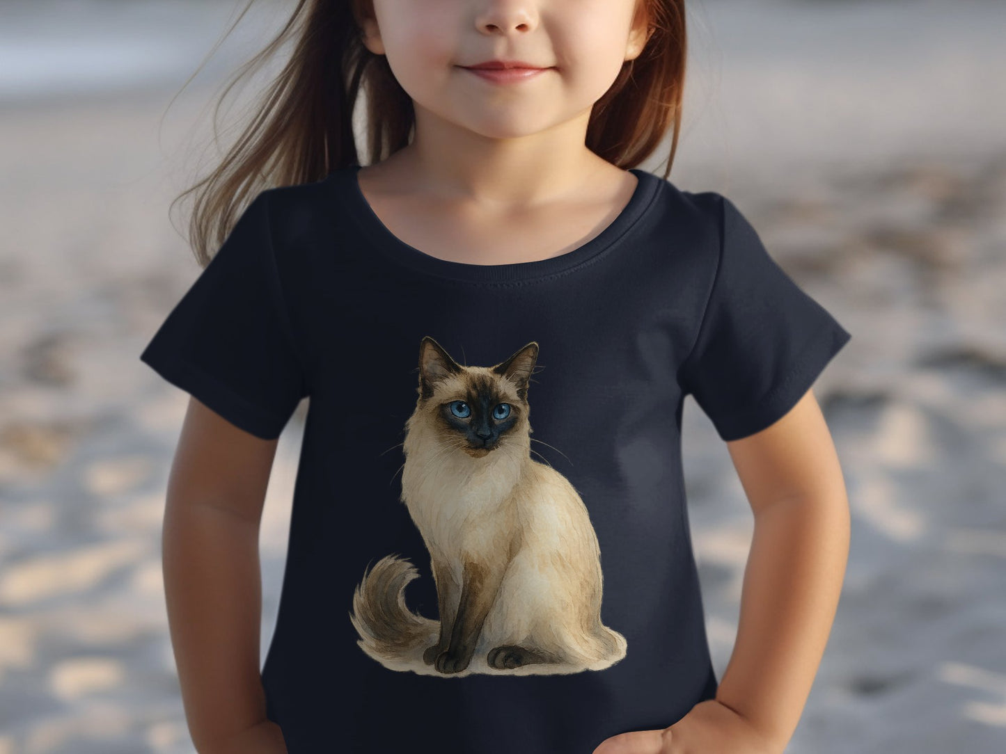 Cute Graphic T-Shirt with Adorable Cat Design product type
