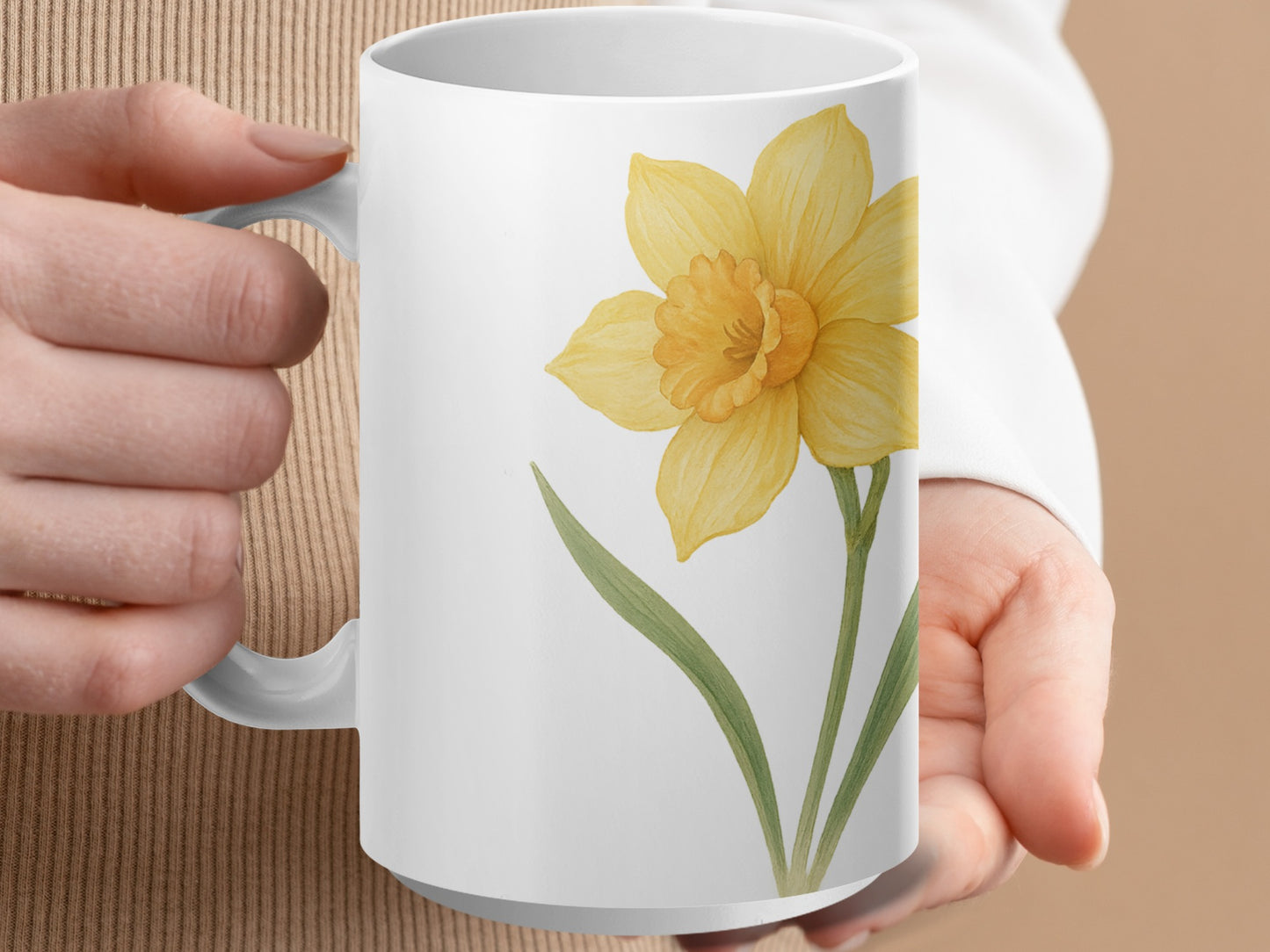 Daffodil Design Mug Perfect for Morning Coffee product type