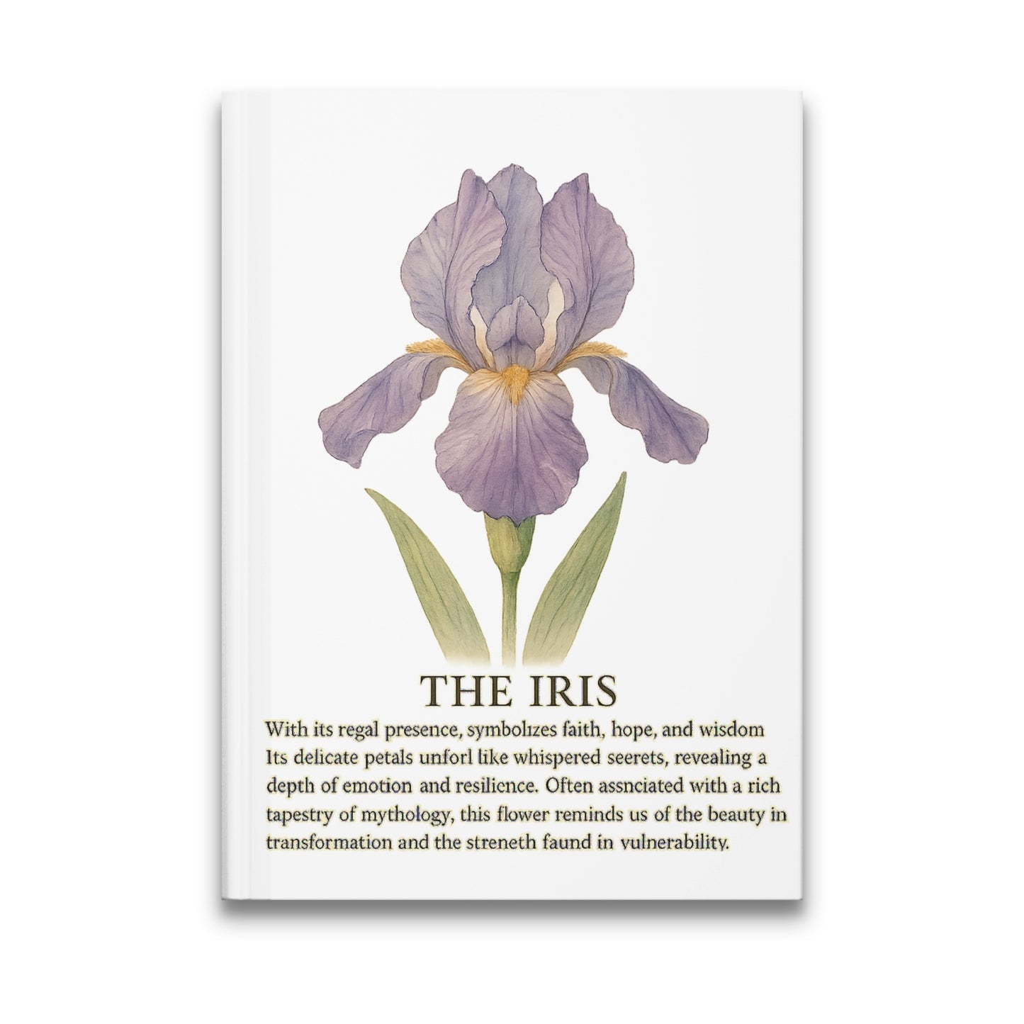 Elegant Purple Iris Flower Artwork Printed Product