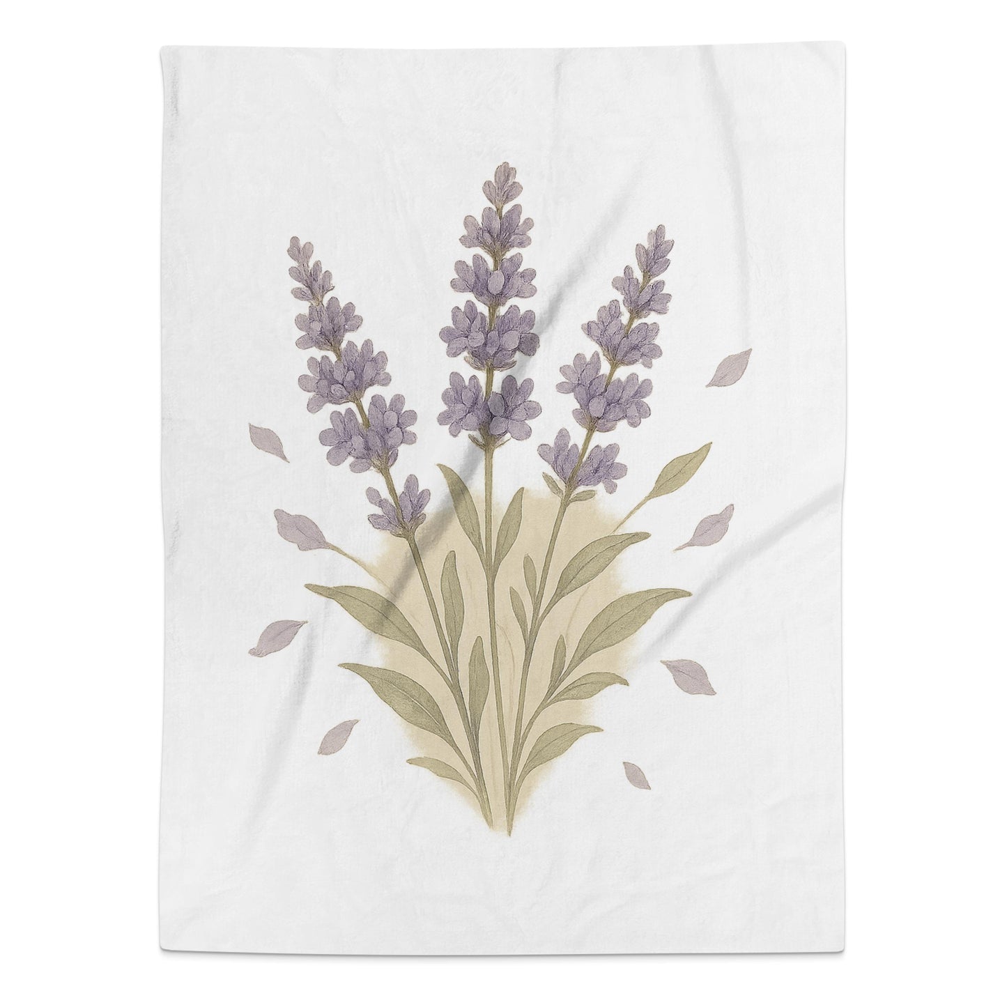 Beautiful Purple Lavender Floral Design Blanket product