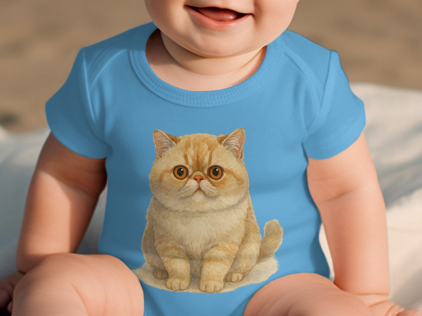 Cute Kitten Printed Baby Onesie Adorable Infant product