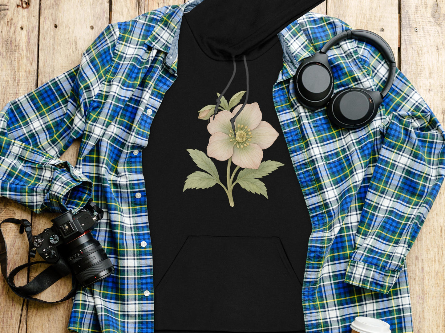 Beautiful Floral Design Hoodie for Casual Outfit product